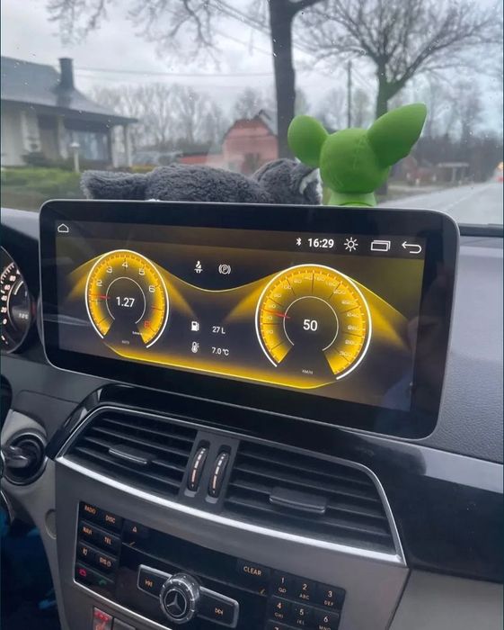 Navigatie android Mercedes C Class w204 w205 Carplay Waze YouTube BT