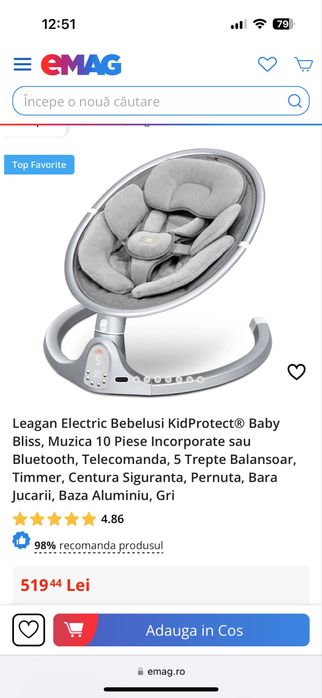 Leagan Electric Bebelusi KidProtect®