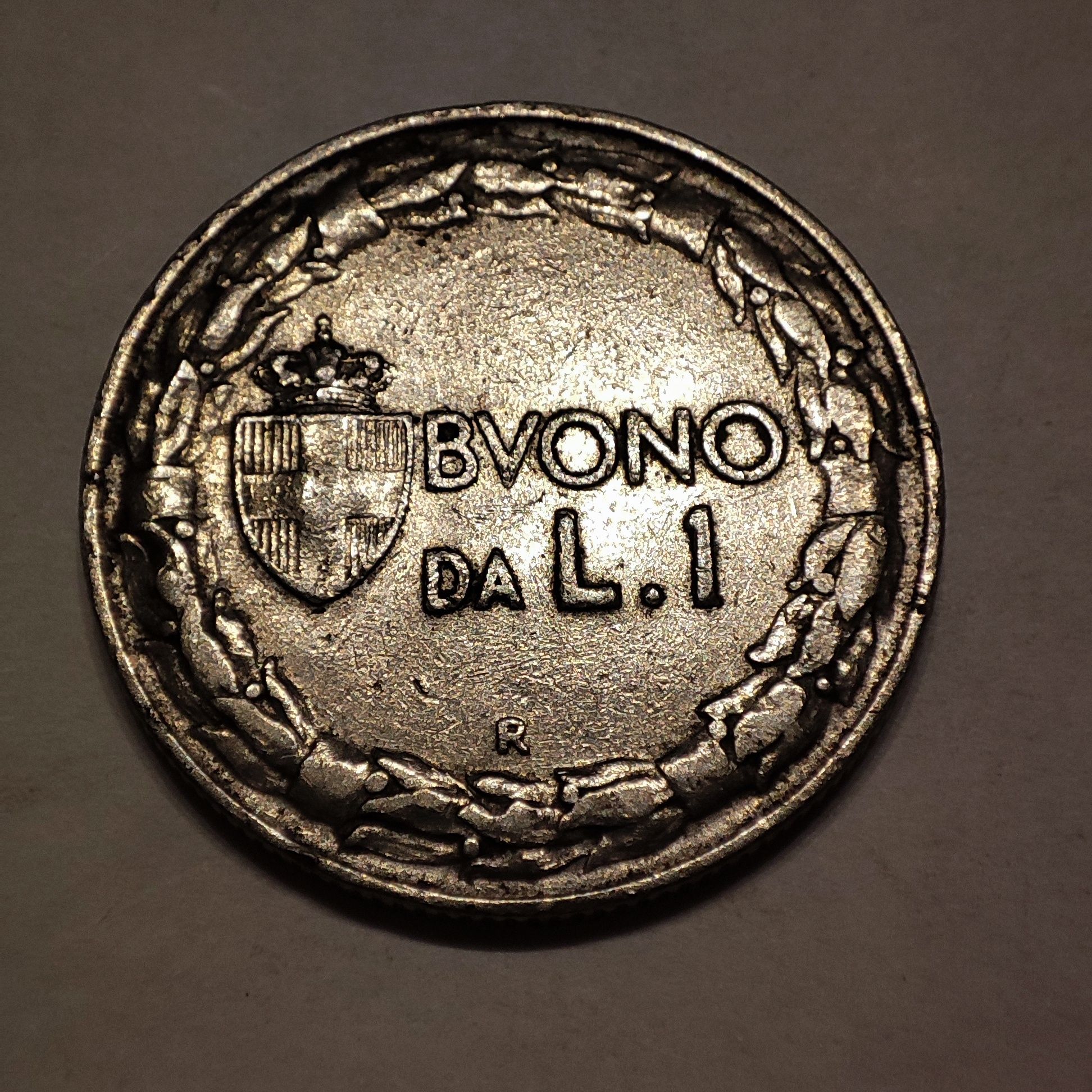 Moneda 1 lira Italia 1922