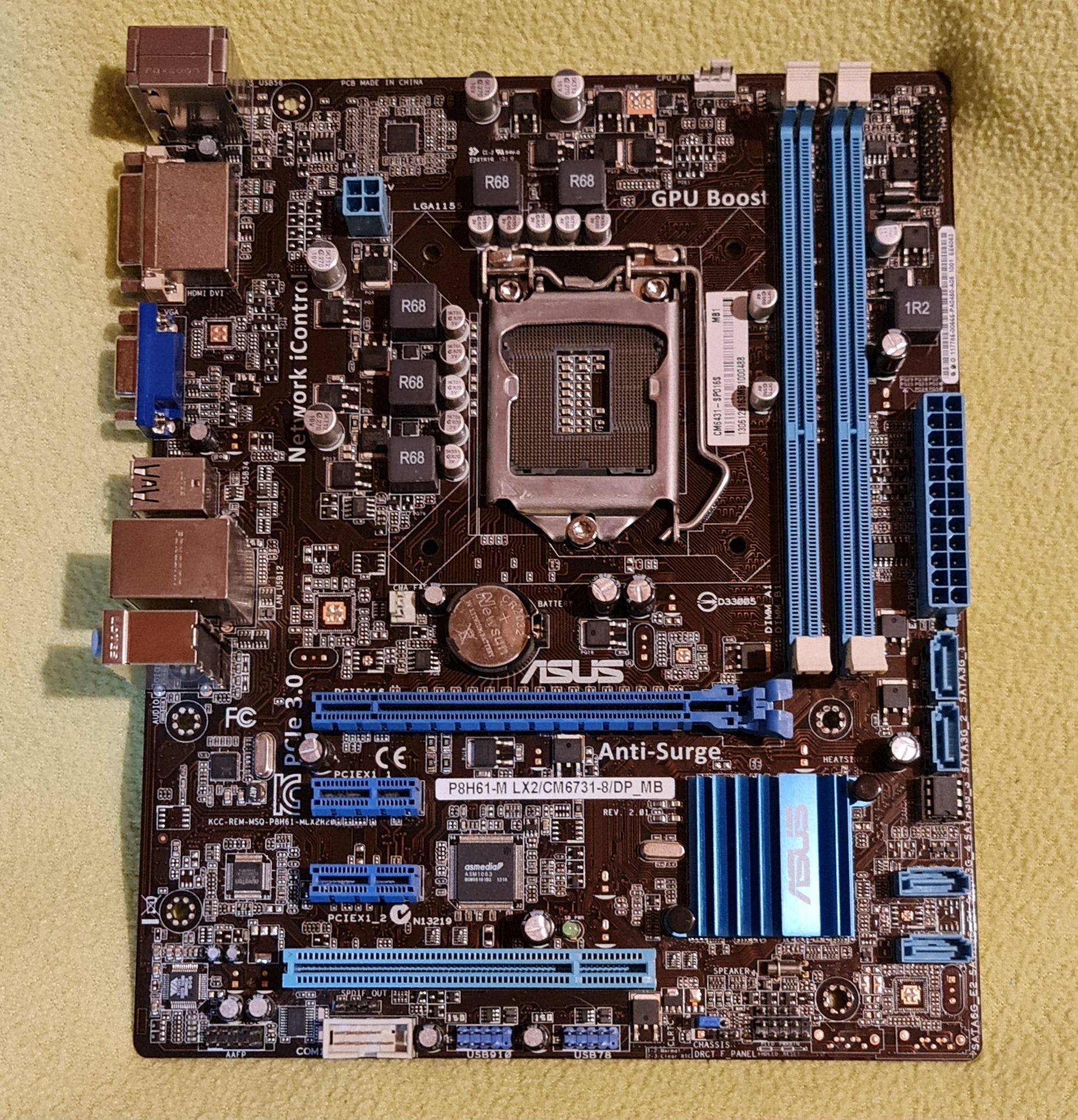 Placa baza gaming Asus P8H61M LX2  socket 1155