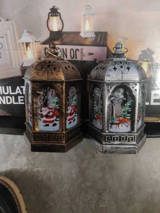 Коледни фенери, чисто нови.