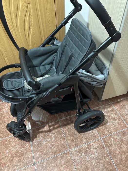 Pătuț copil 120/60,saltea + cărucior 3in 1