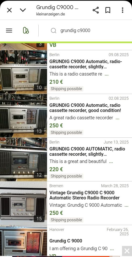 GRUNDIG C 9000 automatic 180 лв