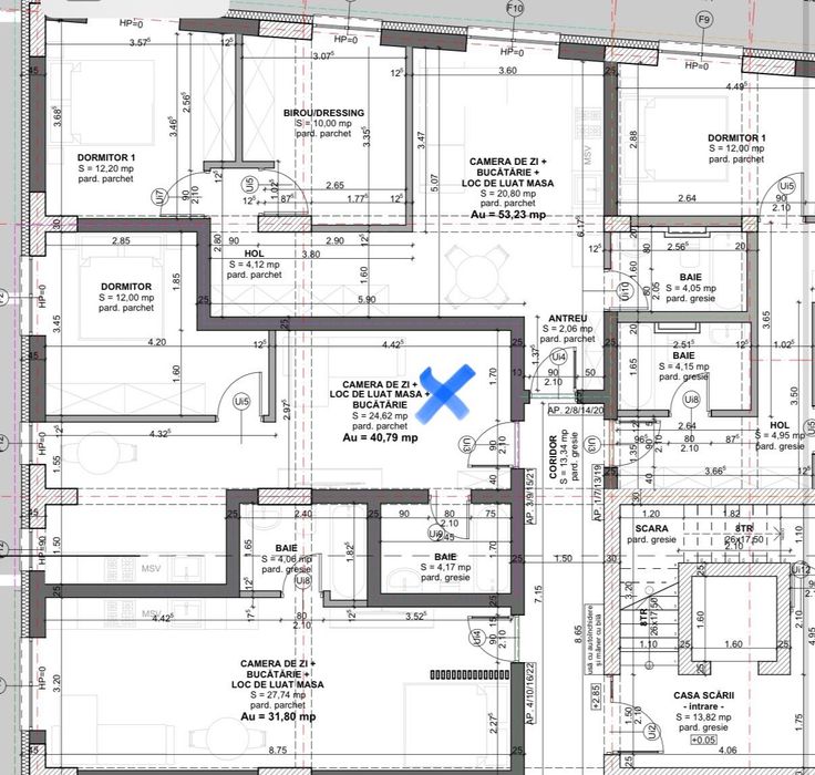 Vând apartament 2 camere în Bloc Nou