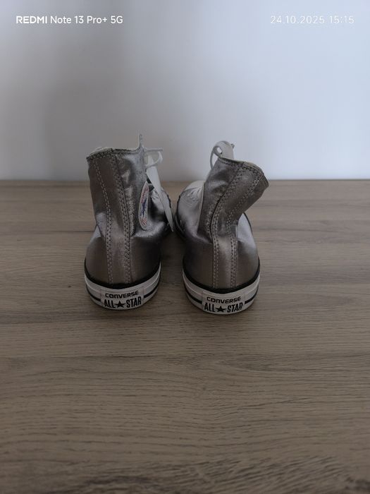 Converse Chuck Taylor All Star high-top, de culoare argintie