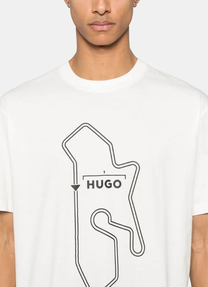 Оригинална мъжка тениска Hugo Droad Racing Series 50531757