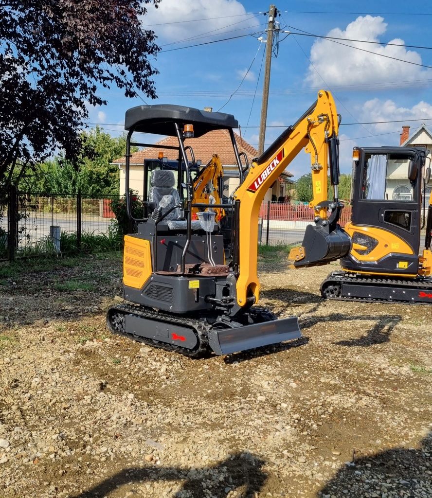 Miniexcavator Lubeck W 165 Nou Garantie 2 ani