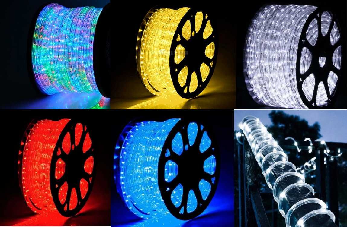 LED Украса Маркуч ЛЕД 100метрови за Къщи, заведения, тераси, хотели др