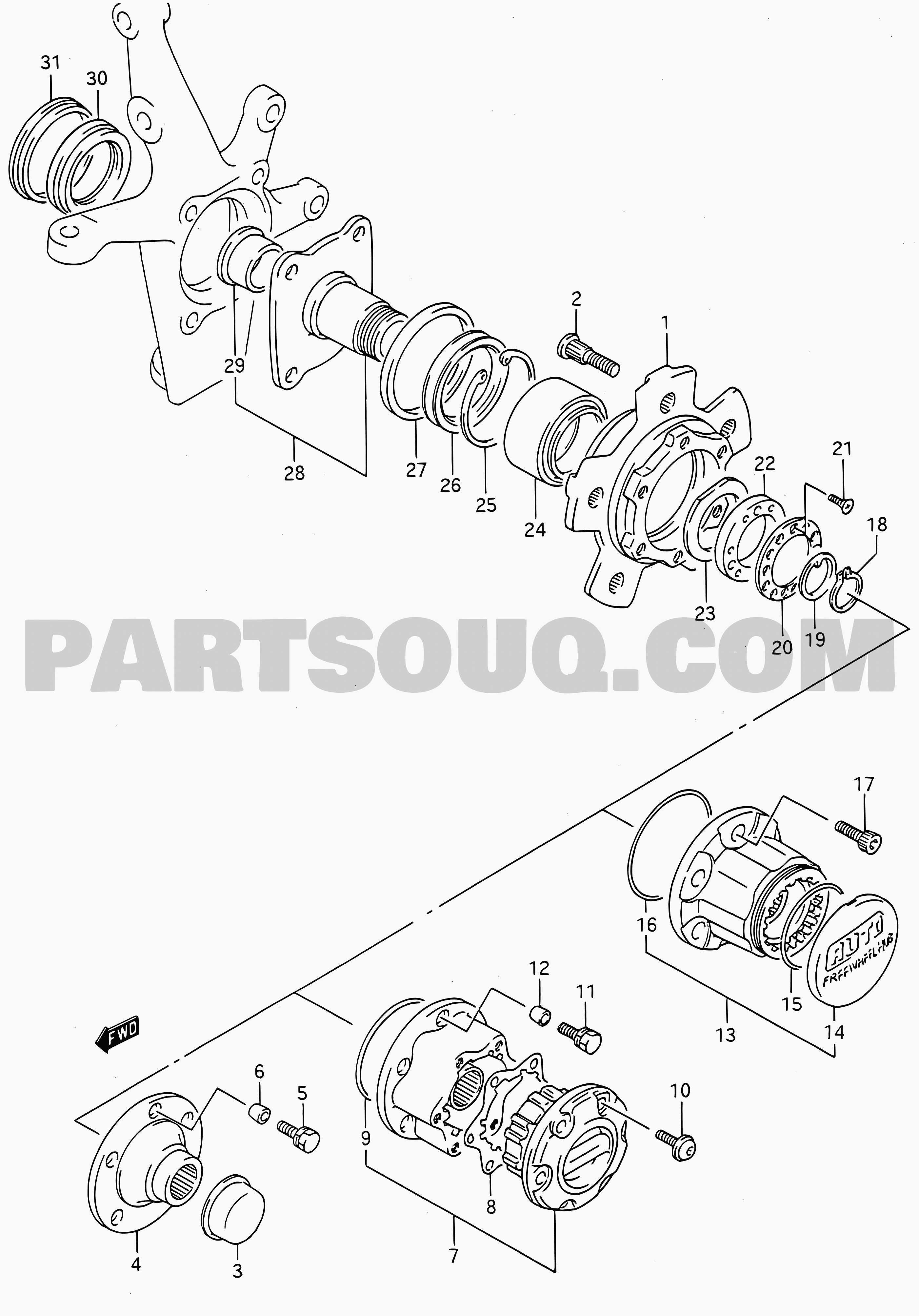 MRL Suzuki Grand Vitara Samurai SJ X90 NOI Original AISIN Japan