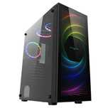 Carcasa PC, fara sursa, RGB, negru MY8748