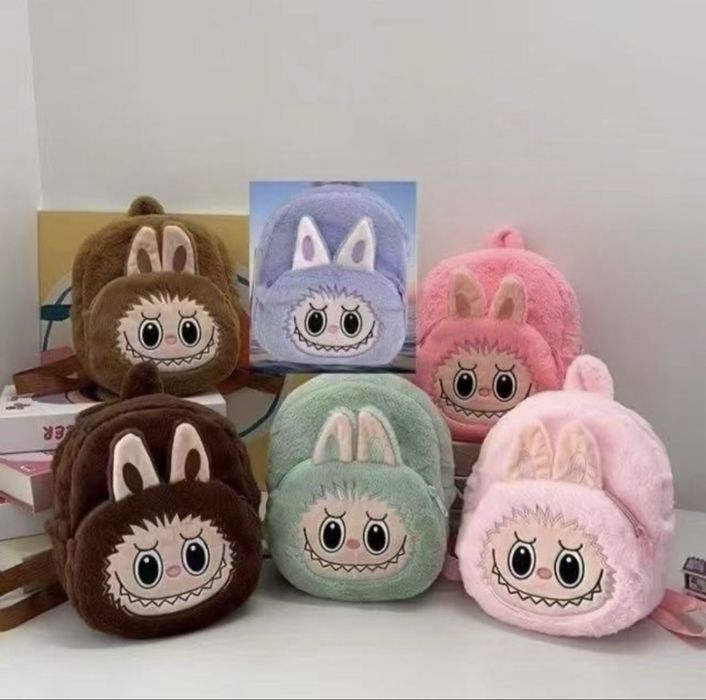 Детски плюшени раници Лабубу, раница Labubu 30см