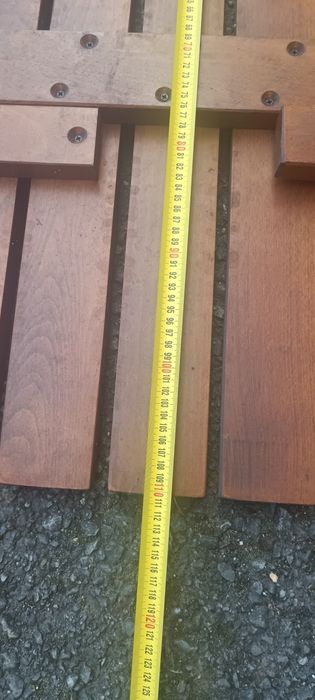 Set 6 sezlonguri si masa extensibila din lemn tec