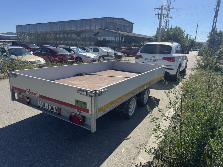 Remorca cu obloane 2 axe 2700 kg, ca noua EDUARDS - Germania