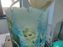 Lustra abajur frozen