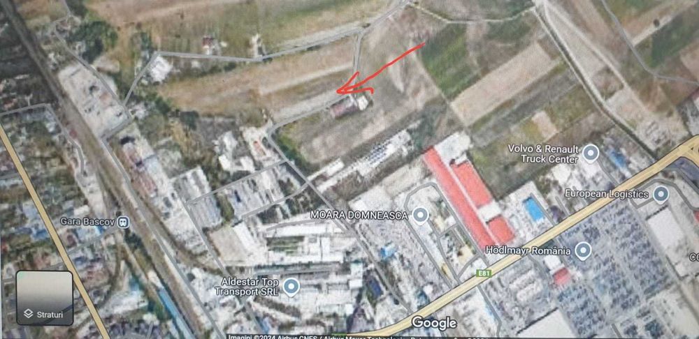 Vand  teren BASCOV, intravilan/Zona Industriala, PUZ, ACCES  TIR.