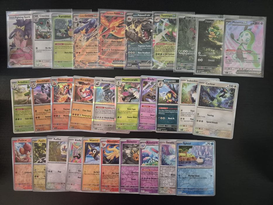 Pachet 30 cartonase rare originale Pokemon TCG FullArt,Ex,IR,etc