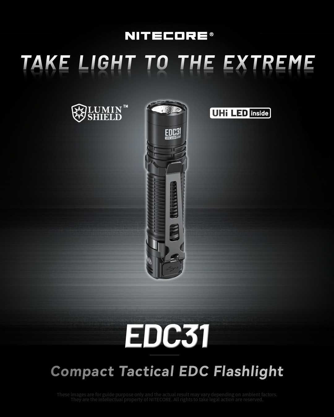 Lanterna tactica EDC NITECORE EDC31 3500 lumeni