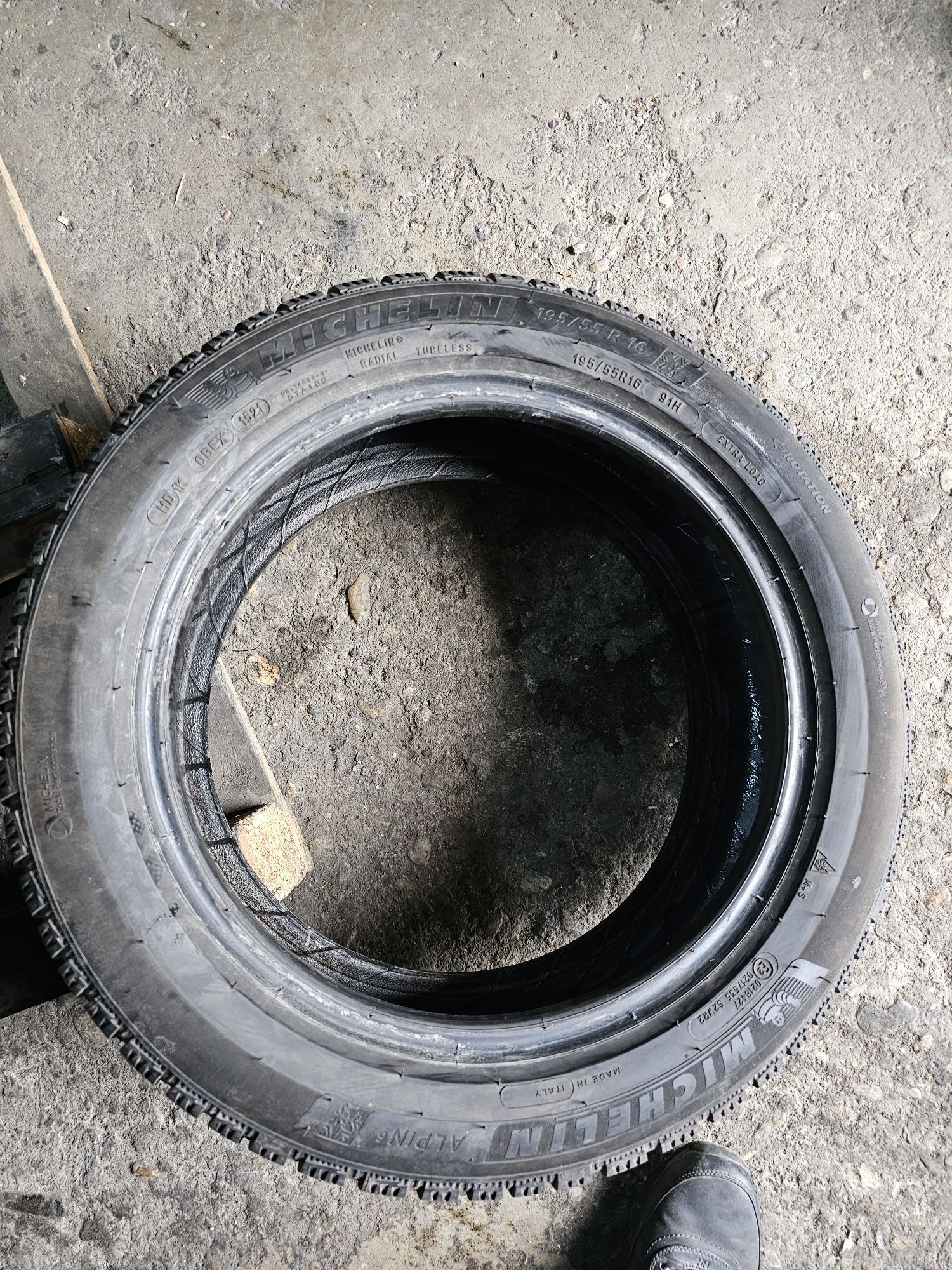 4 anvelope iarna 195 55 16 Michelin Alpin 6 2021 7mm