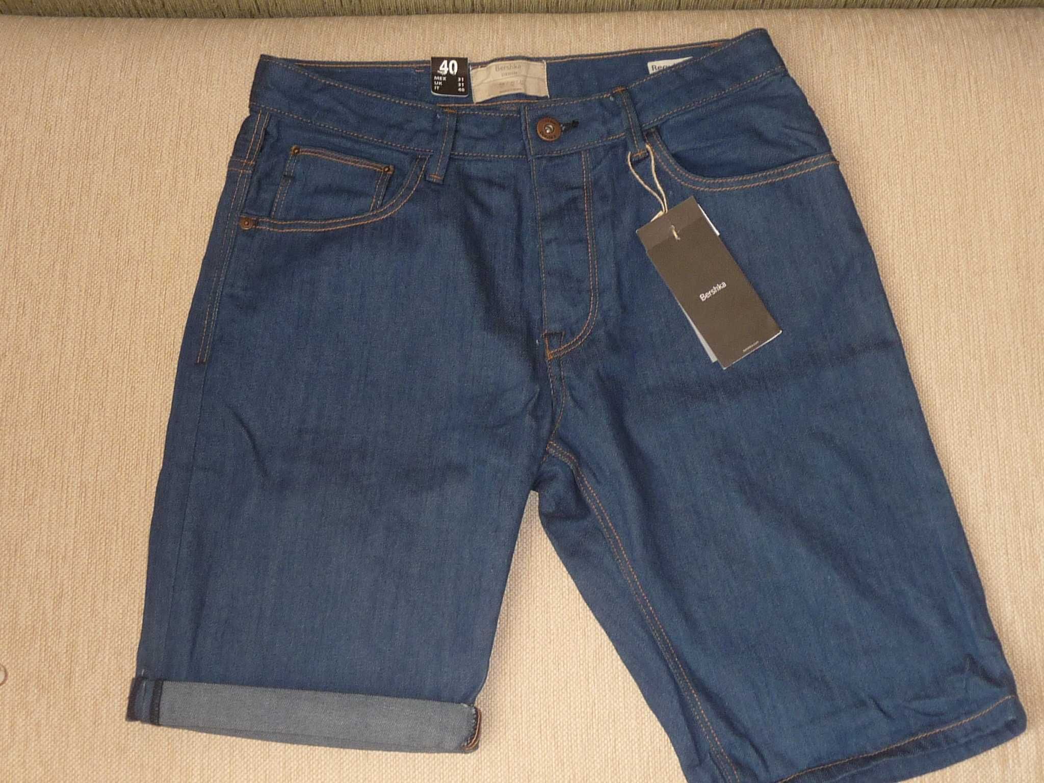 Нови къси дънкови панталони Bershka, р-р 40