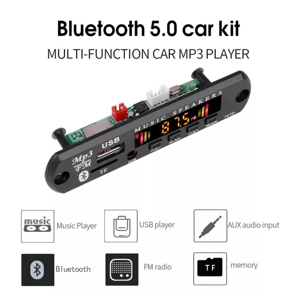 Modul Mp3 cu slot Sd card Usb RadioFM Bluetooth Mp3 player Telecomanda