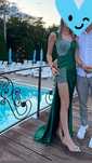 Rochie verde smarald marimea Xs