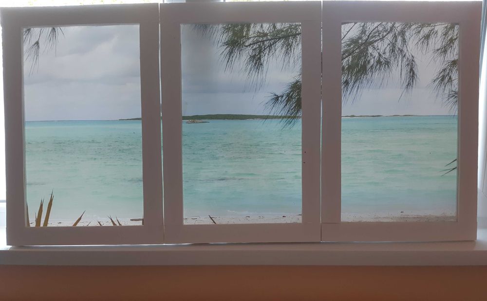 tablu unicat handmade fereastra falsa