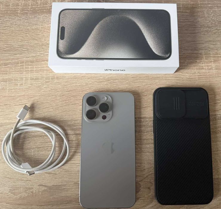 Apple iPhone 15 Pro Max, 256GB, 5G, Natural Titanium