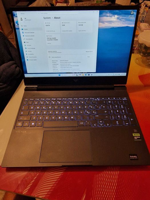 Laptop hp victus i7 13620h 2tb 32gb rtx 4060