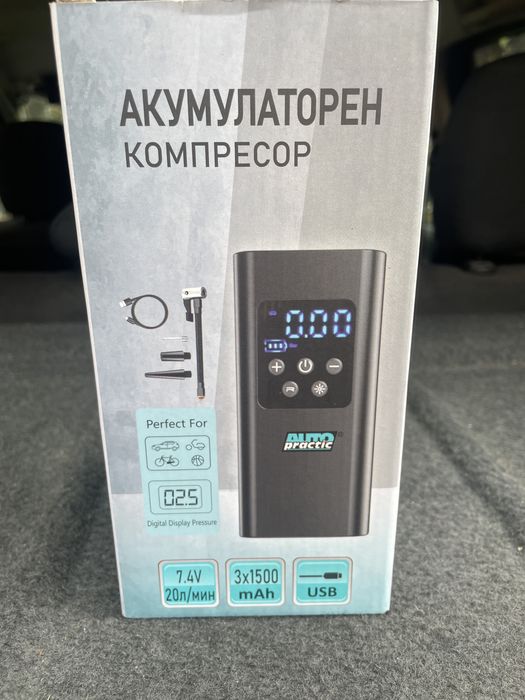 Мини акумолаторен компресор ТОП