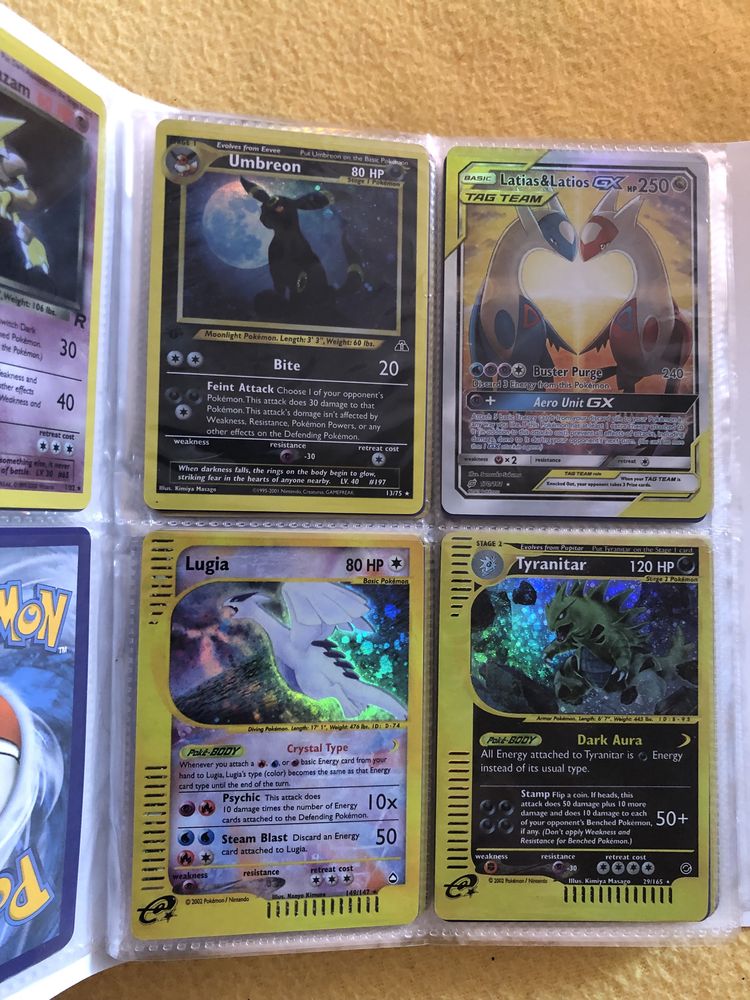 Set cărți Pokemon/primele ediții la 10 lei bucata sau 320 setul