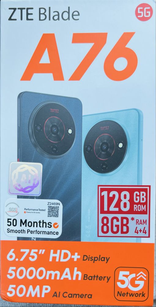 Телефон ZTE Blade A76/ 5G смартфон/