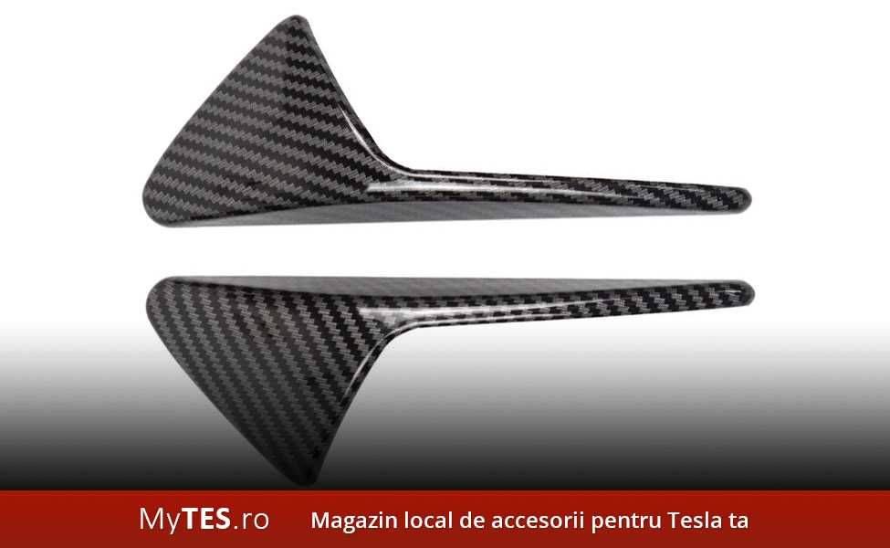 Ornamente textura carbon camere aripi - Tesla Model 3 / Y / S / X