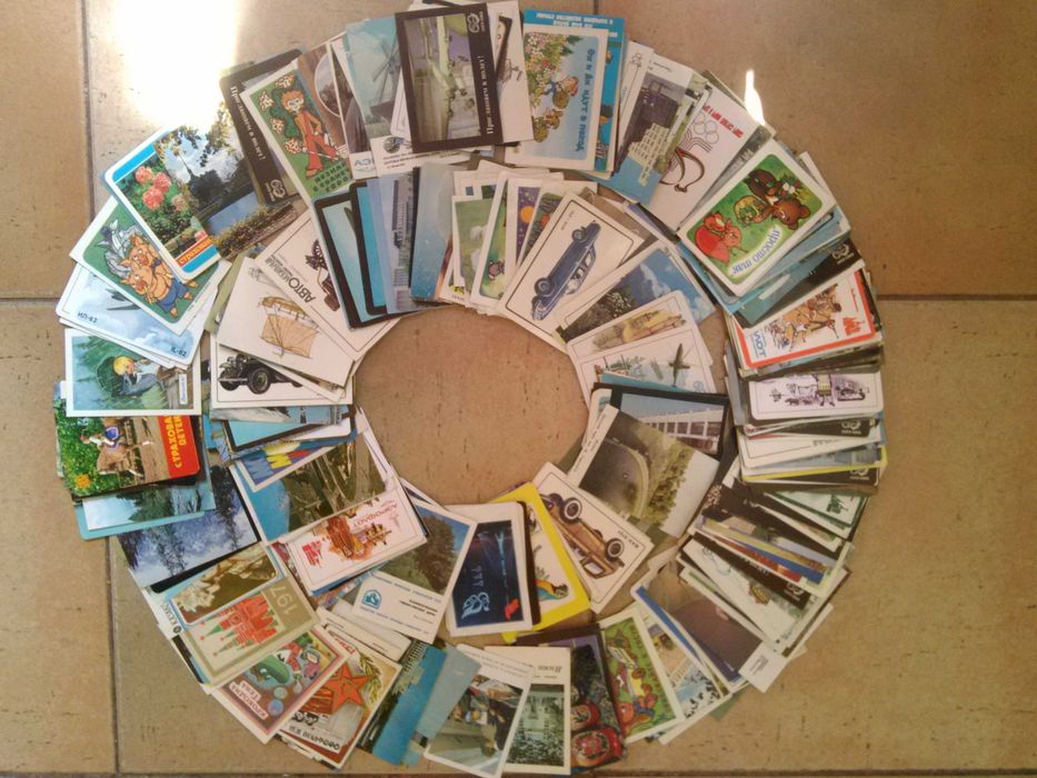 Коллекция разнообразных советских Календариков.
