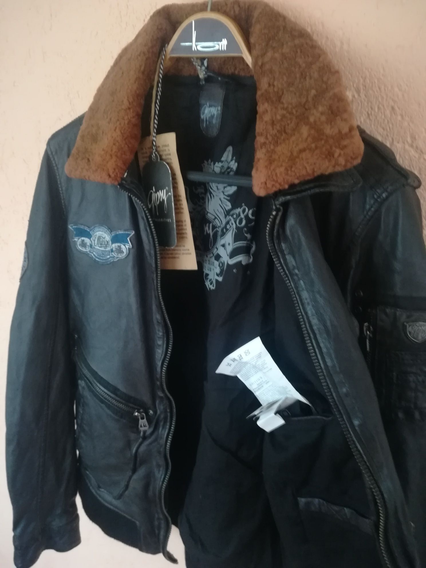 Geaca noua piele bărbați Gipsy L Aviator