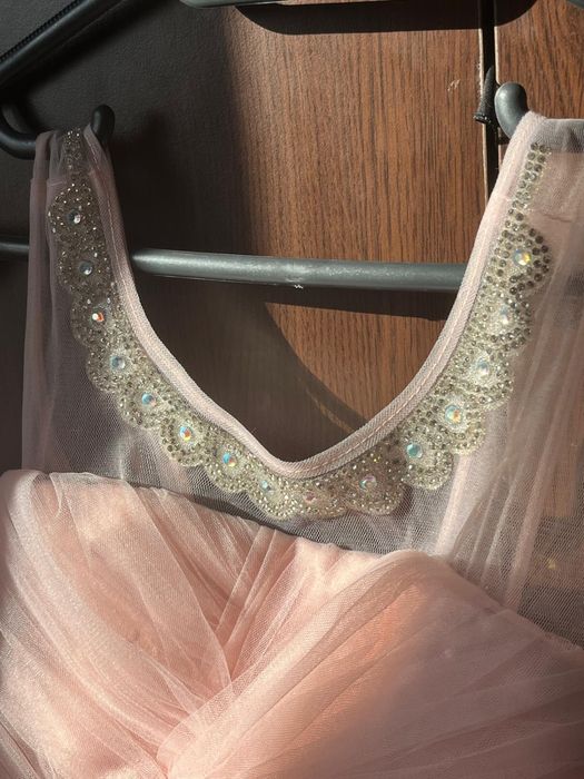 Rochie trandafirie fete,  10-14 ani, 134-140 cm
