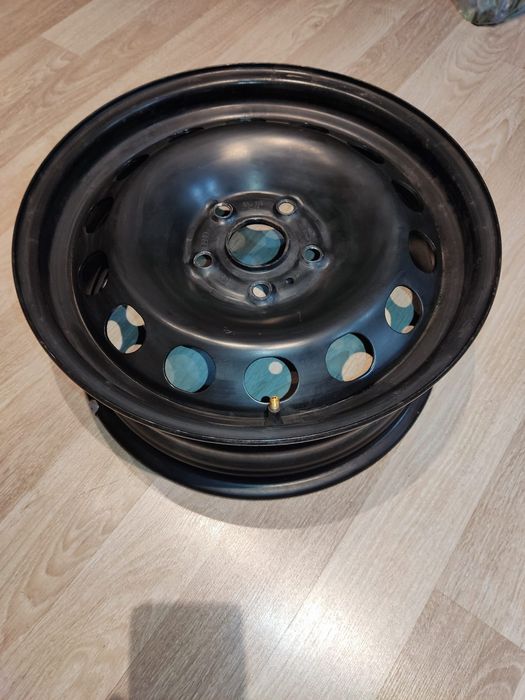 Set 4 jante tablă + capace originale Audi R16