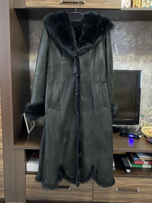 Дубленка женская, отделка таскана