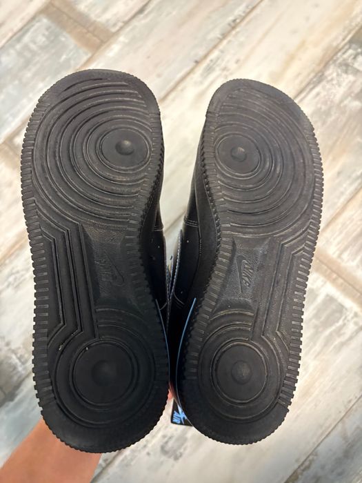 Nike air force one black and blue