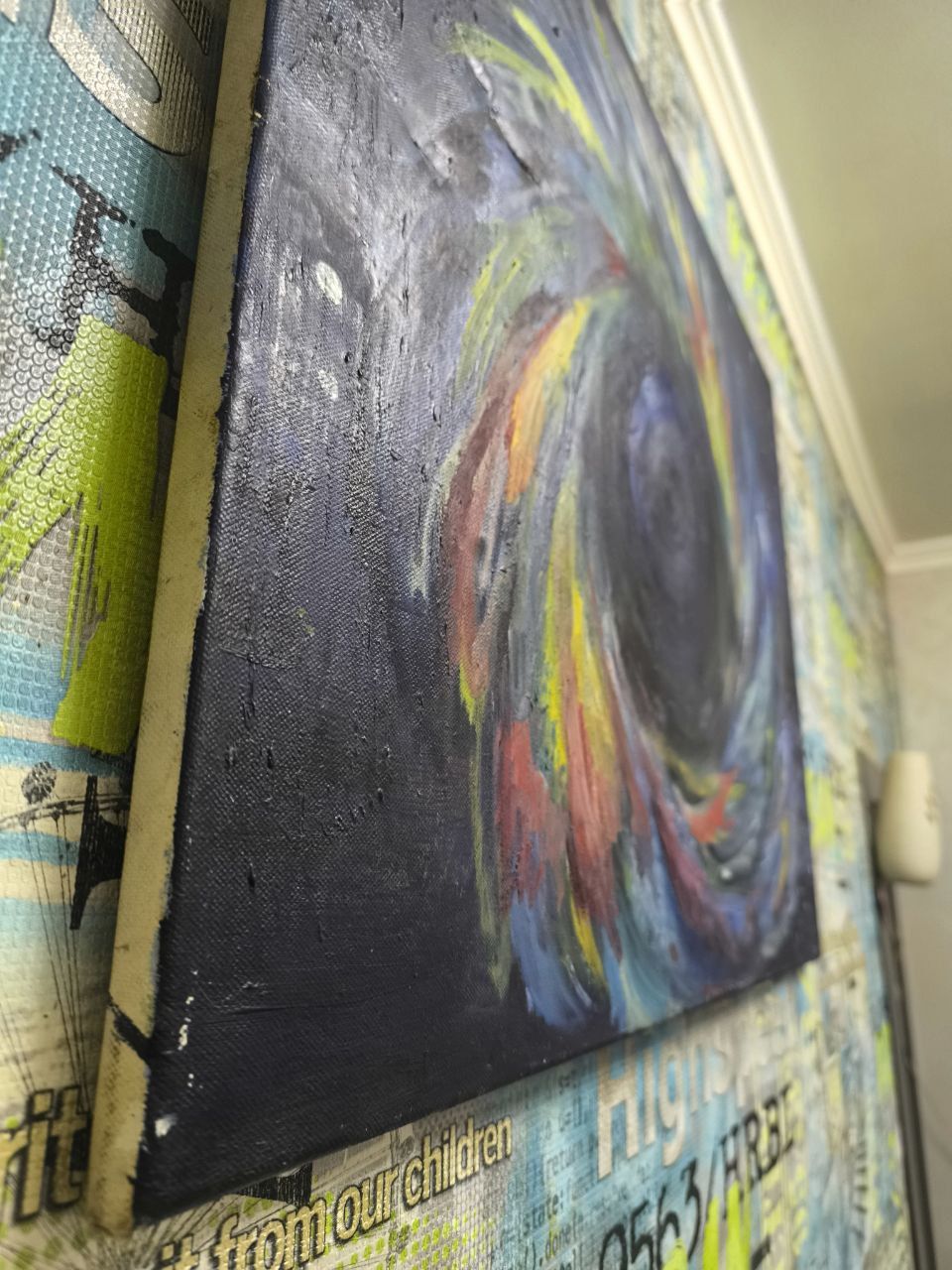 Картина "Enigma Black Hole". Ручной работы. Масло.  Размер: 60*80