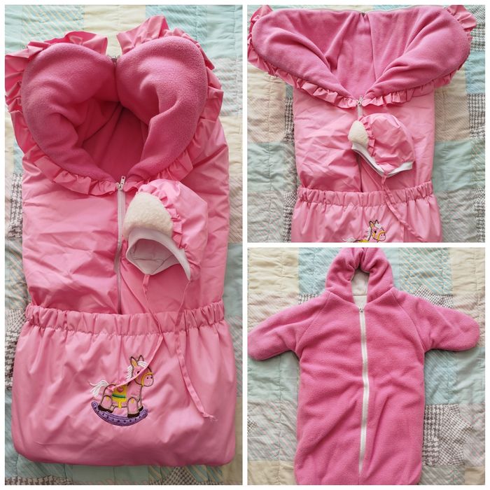 Продам зимний конверт для новорожденных