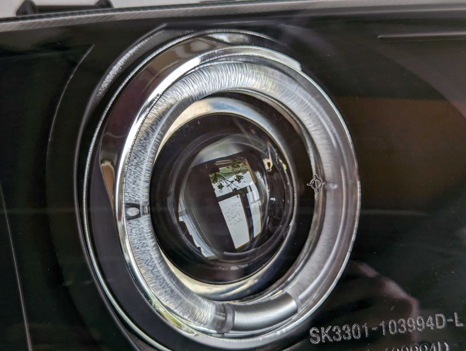 Фарове БМВ Е46 ЛЕД Черни Тунинг Angle eyes LED BMW E46 Седан 98-01'