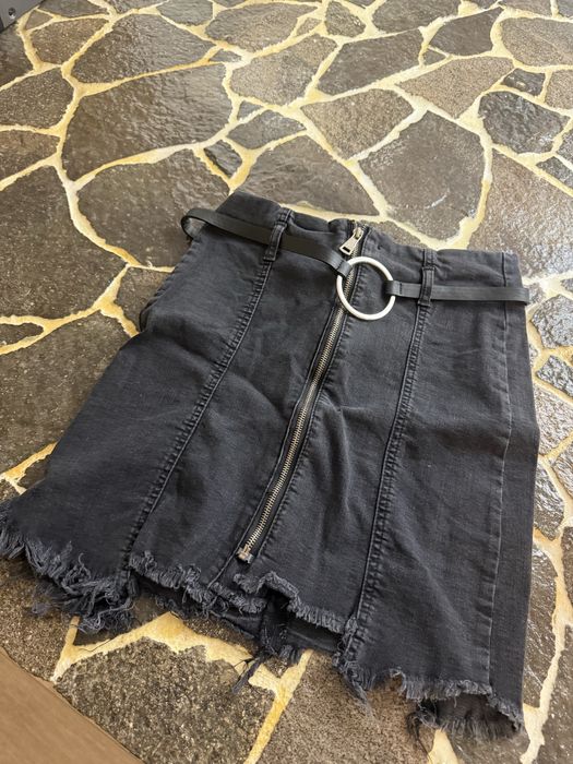 Fustă din denim neagra