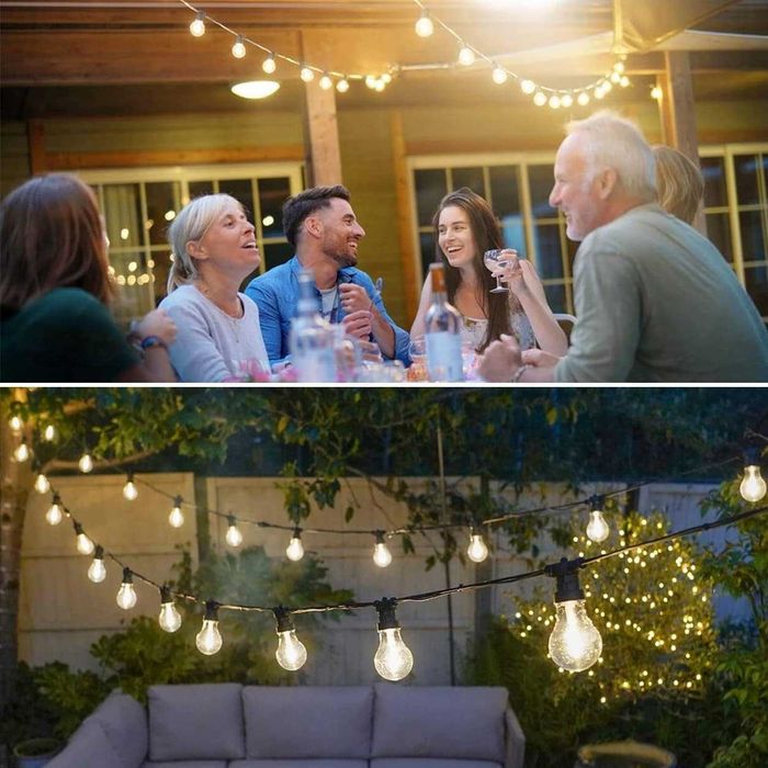 НОВИ! Външни LED парти лампички, 5м, S14, 10 крушки, IP65