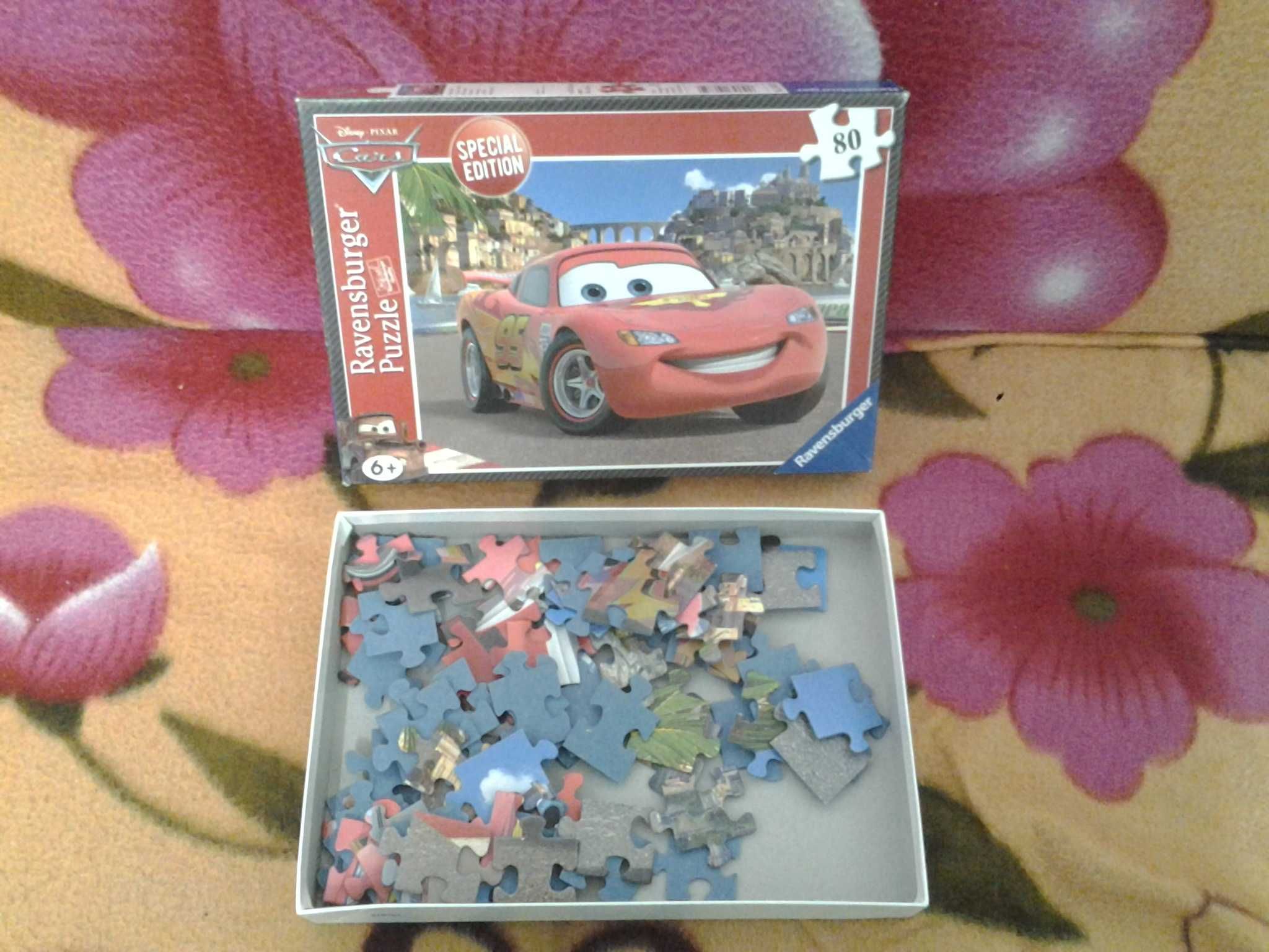 Disney Cars McQueen Ravensburger Puzzle copii 80 piese +6