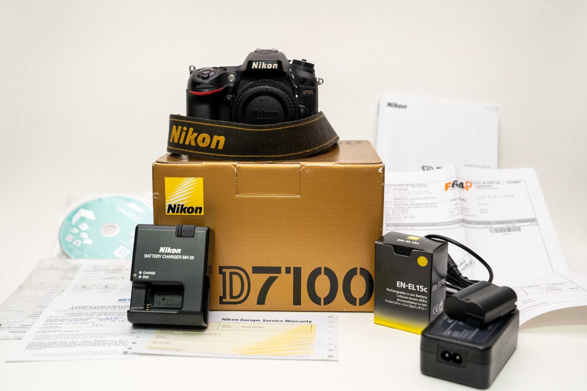 Nikon D7100  full-box +  acumulator extra