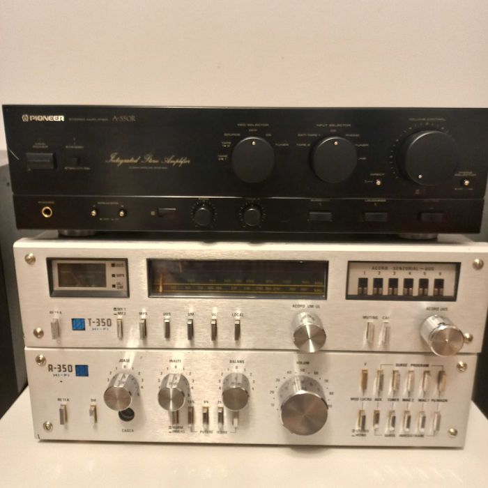 Boxe Meloman+Electronica IEI A350-T350+Pioneer A550r nu Akai Technics