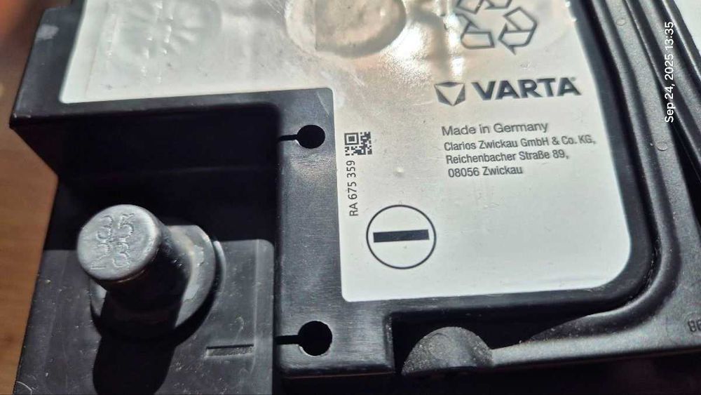 Акумулатор VARTA 12V 70Ah AGM Germany