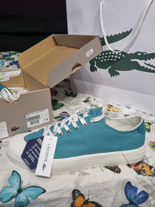 Tenisi Lacoste, coloare turcoaz. Marimea 41