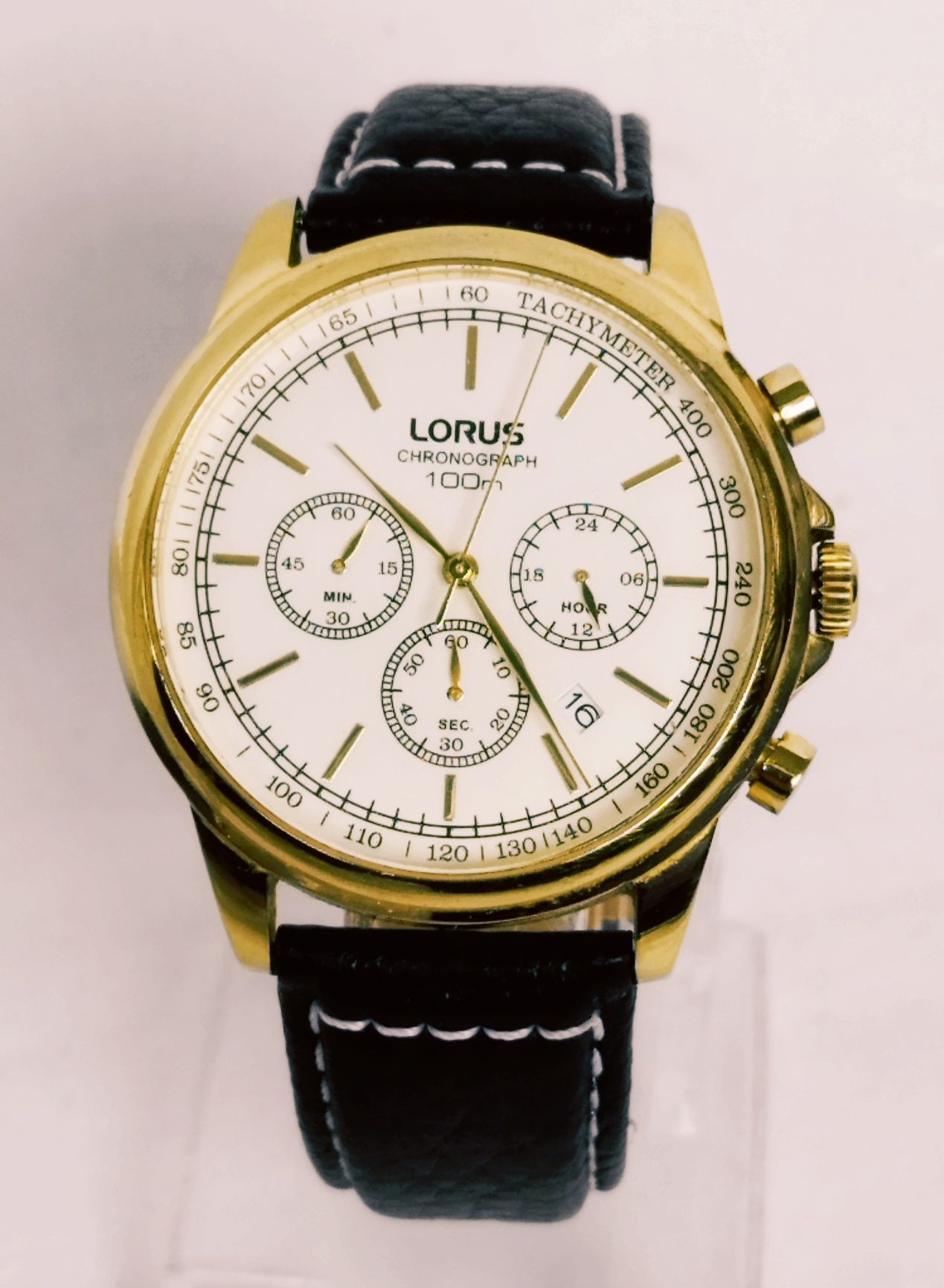 Ceas barbatesc Lorus by Seiko VD53-X083, Cronograf, Quartz din otel