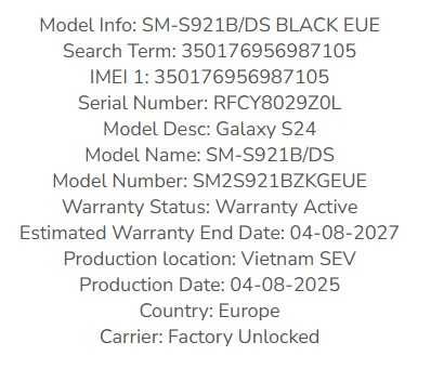 Samsung Galaxy S24 256GB Onyx black НОВ